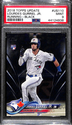 2018 Topps Update Black us110 Lourdes Gurriel Jr. Rookie 7/67 PSA 9 MINT