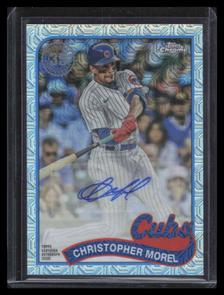 2024 Topps '89 Silver Pack Chrome Autographs Christopher Morel Rookie Auto /199