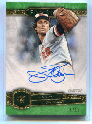 2021 Topps Five Star Autographs Green FSAJP Jim Palmer Auto 15/15