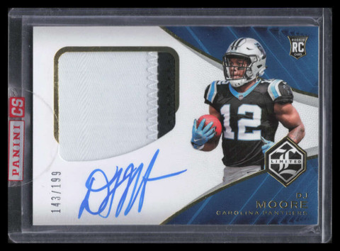 2018 Limited 151 D. J. Moore Rookie Patch Auto 143/199