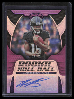 2019 Certified Roll Call Signature Mirror Purple Marquise Brown Rookie Auto 6/10