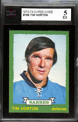 1973-74 O-Pee-Chee 189 Tim Horton KSA 5 EX