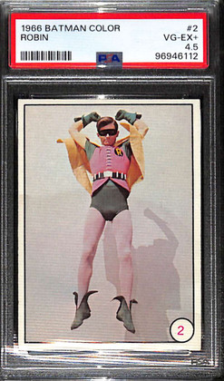 1966 Topps Batman Color 2 Robin PSA 4.5 VG-EX+