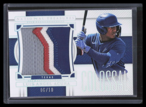 2023 Panini National Treasures Colossal Luisangel Acuna Rookie Jumbo Patch 6/10