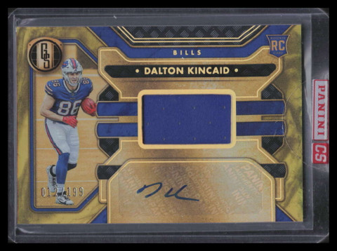 2023 Panini Gold Standard 207 Dalton Kincaid Rookie Jersey Auto 12/199