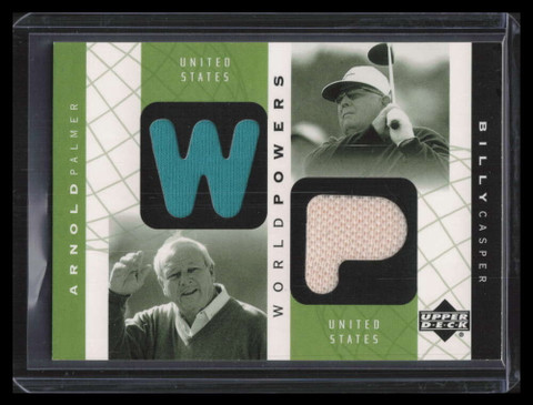 2003 Upper Deck World Powers Double Shirts APBC Casper Arnold Palmer Dual Shirt