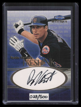 1999 Fleer Mystique Fresh Ink 25 Robin Ventura Auto 38/500