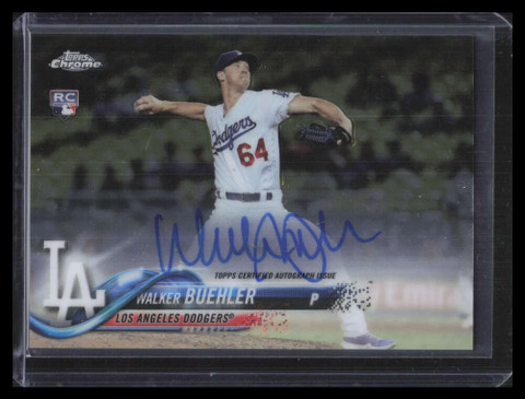 2018 Topps Chrome Rookie Autographs RAWB Walker Buehler Rookie Auto