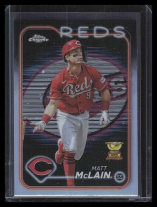 2024 Topps Chrome Lightboard Logo Refractor 48 Matt McLain