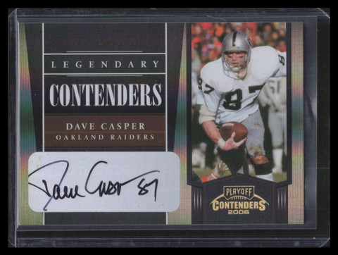 2006 Playoff Contenders Legendary Contenders Autographs 6 Dave Casper Auto 37/50