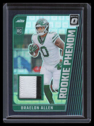 2024 Donruss Optic Rookie Phenoms Black Pandora 6 Braelon Allen RC Patch 14/25