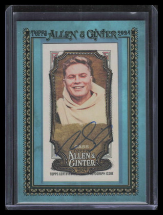 2024 Topps Allen and Ginter Framed Mini Autographs Blue Nicky Cass Auto 3/50
