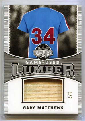 2024 Leaf Lumber Game Used Lumber Silver gulp34 Gary Matthews Bat 1/2