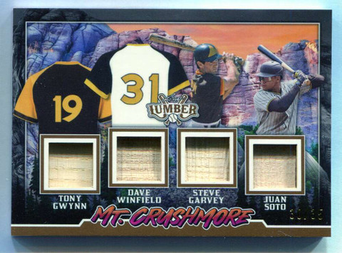2024 Leaf Lumber Mount Crushmore mc7 Winfield Garvey Soto Gwynn Quad Bat 30/35