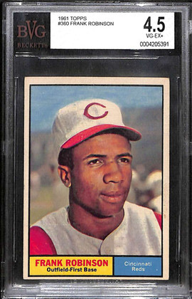 1961 Topps 360 Frank Robinson BVG BGS 4.5 VG-EX+