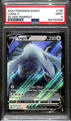 2022 Pokemon Sword and Shield Silver Tempest 138 Lugia V UR PSA 9 MINT