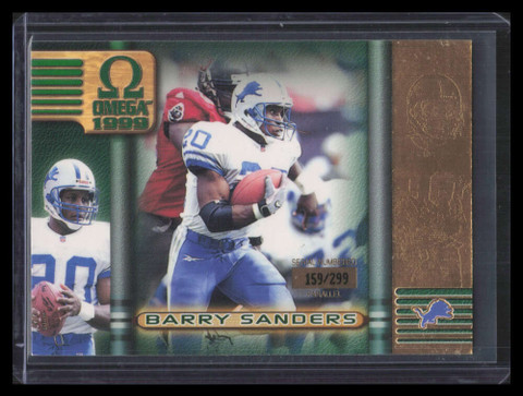 1999 Pacific Omega Gold 89 Barry Sanders 159/299