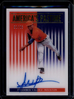 2019 Panini America's Pastime Autographs Gold 33 Framber Valdez RC Auto 21/25