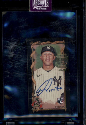 2025 Topps Archives Signature Series Active Oswald Peraza Auto 1/1 2023 Ginter