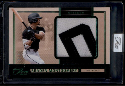 2025 Panini Three and Two Prospect Swatches 34 Braden Montgomery RC Patch 2/5