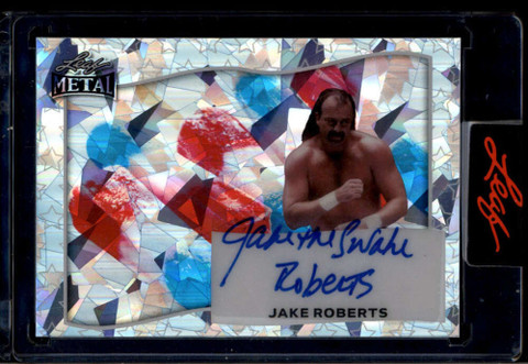 2025 Leaf Metal Independence Day Crystal Ice Cream Silver Jake Roberts Auto 2/4