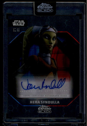 2024 Topps Chrome Black Autographs Blue Red Refractor Vanessa Marshall Auto /99
