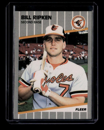 1989 Fleer 616d Bill Ripken Rick Face F*ck Face Covered by Black Scribble SP