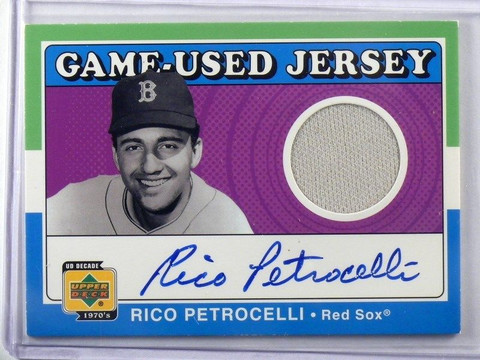 2001 Upper Deck 1970's Decade Rico Petrocelli auto autograph jersey