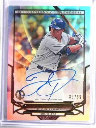 2016 Topps Tribute Foundations of Greatness Joc Pederson Autograph #D39/99