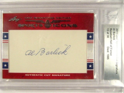 2011 Leaf Sports Icons Al Barlick auto autograph #D13/30
