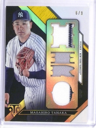 2016 Topps Triple Threads Gold Masahiro Tanaka Jersey #D6/9 #TTRMT2