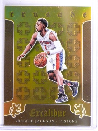 2015-16 Panini Excalibur Crusade Gold Reggie Jackson #D06/10 #100