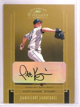 2005 Donruss Classics Scott Kazmir Significant Signatures Autograph #D05/10