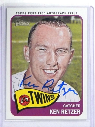 2014 Topps Heritage Real Ones Ken Retzer autograph auto #ROA-KR