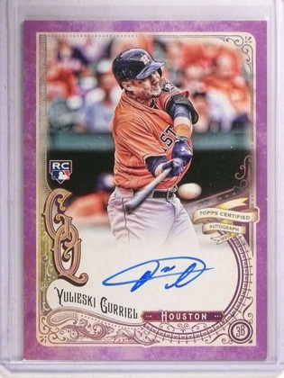 2017 Topps Gypsy Queen Pink Yulieski Gurriel autograph auto rc #D23/150