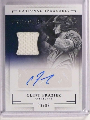 2016 National Treasures Materials Clint Frazier autograph auto jersey /99