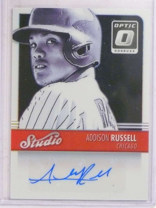 2016 Panini Optic Studio Addison Russell autograph auto #SSAD