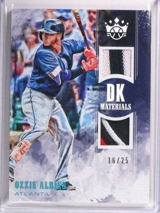 2018 Panini Diamond Kings Ozzie Albies dual 3clr patch rookie #D16/25 