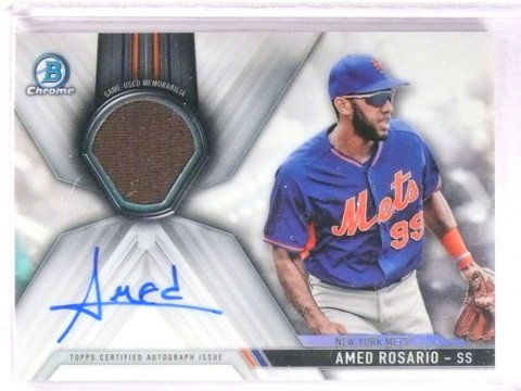 2017 Bowman Chrome Amed Rosario Jersey Autograph #D005/150 #CARAR