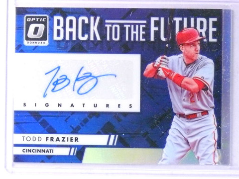 2016 Donruss Optic Back to the Future Todd Frazier Autograph #D03/25