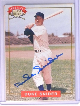1994 Nabisco All-Star Duke Snider Autograph auto W/ Coa