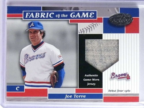 2002 Leaf Certified Fabric of the Game Joe Torre Jersey #D03/60 #FG32