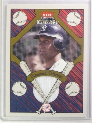 2004 Fleer Tradition Diamond Tributes Derek Jeter Jersey #DTDJ