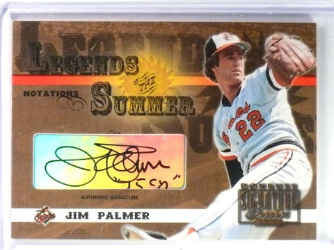2003 Donruss Signature Legends Summer Jim Palmer Autograph #D082/140 #LS20