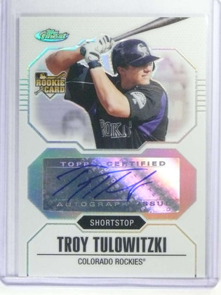 2007 Topps Finest Troy Tuowitzki Refractor Rookie RC Autograph #D257/399