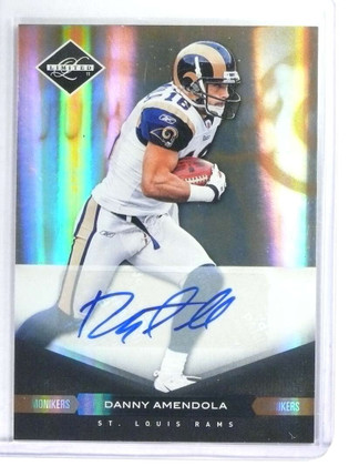 2011 Panini Limited Monikers Danny Amendola Gold Autograph Auto #D10/25