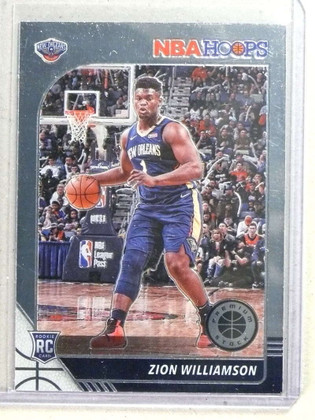 2019-20 NBA Hoops Premium Stock Zion Williamson Rookie RC #258