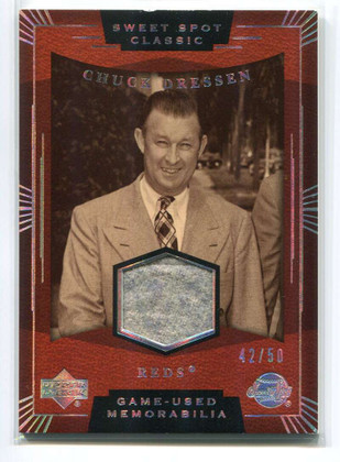 2004 Sweet Spot Classic Silver Rainbow SSCD Chuck Dressen Pants Jersey 42/50