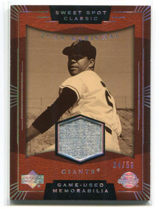 2004 Sweet Spot Classic Silver Rainbow SSJM Juan Marichal Pants Jersey 34/50