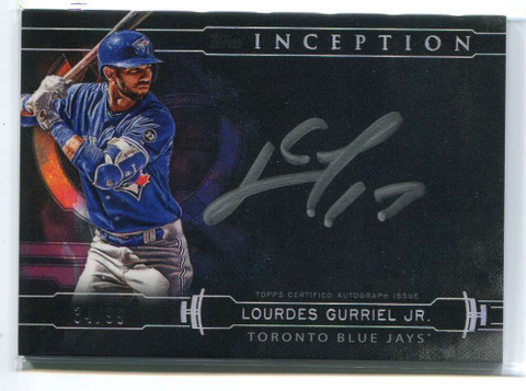 2019 Topps Inception Silver Signings SSLGJ Lourdes Gurriel Jr. Auto 34/99